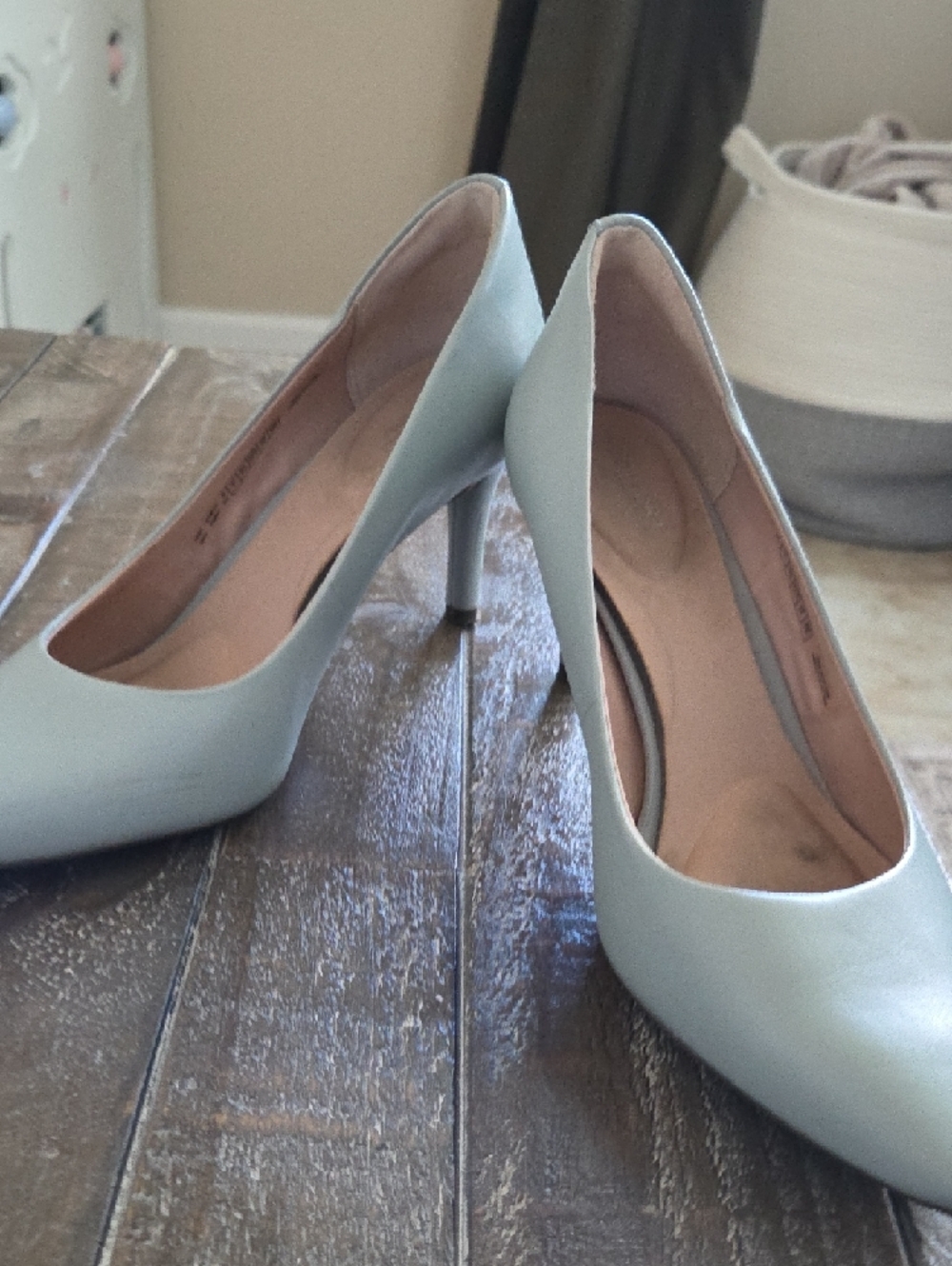 Rockport Pointed Toe Flats in Pale Blue - Picture 7 of 7